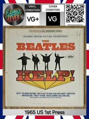 THE BEATLES•Help!•Aug 13, 1965 US Stereo (#SMAS-2386) Jacksonville, 1st Press